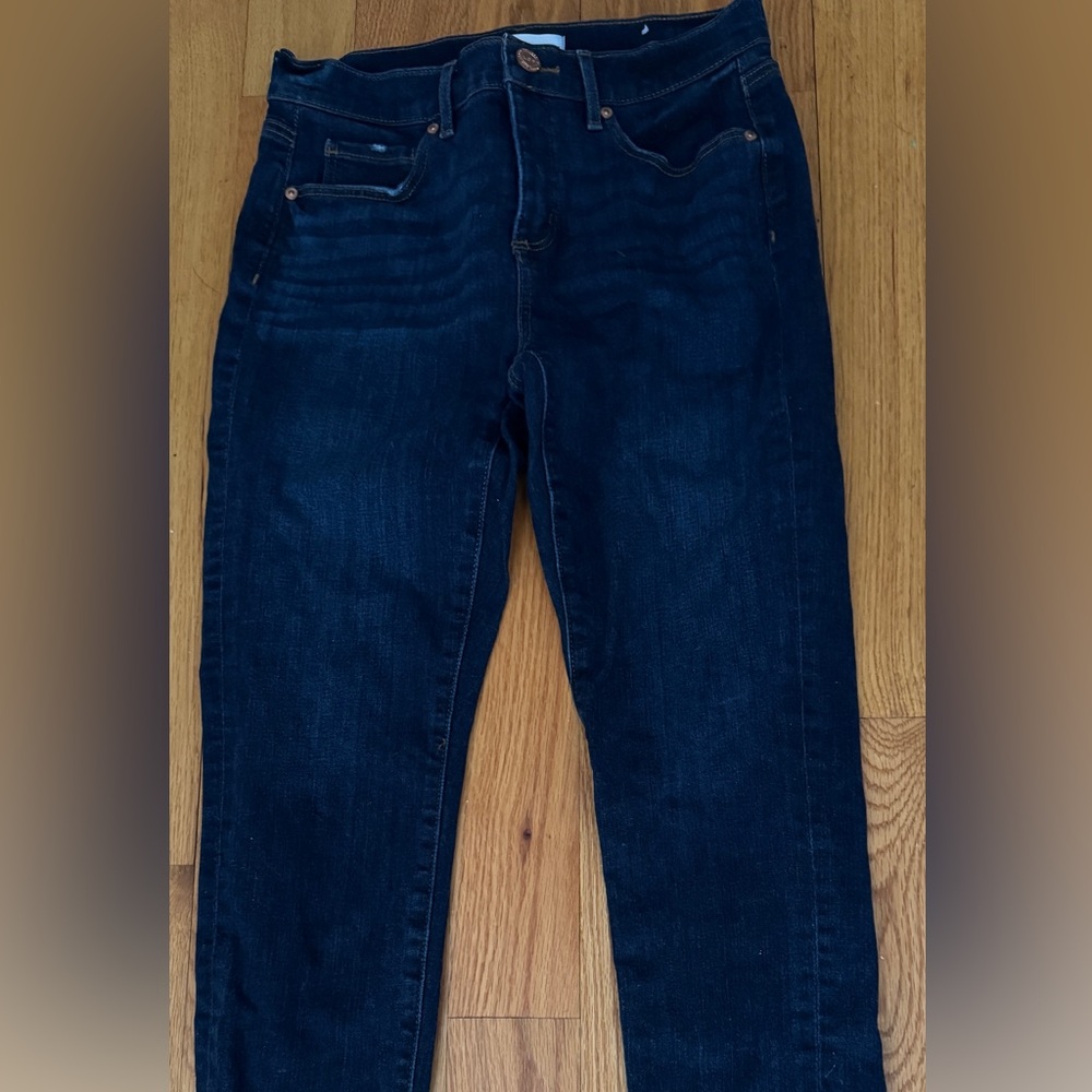High Rise Slim Jeans in Dark Wash